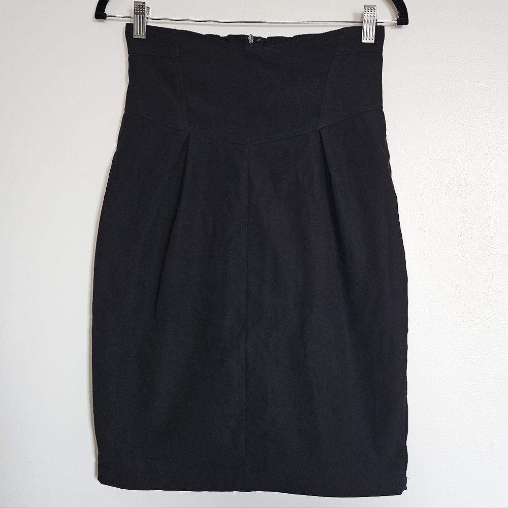 Delyle Noir Onee Gyaru Corset High Waist Pencil Skirt